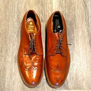 Alden Men’s 979 J.Crew Long Wing Burnished Tan Calfskin